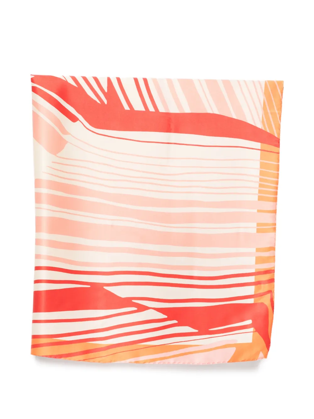 Raquel Diniz abstract-print silk scarf - Toni neutri