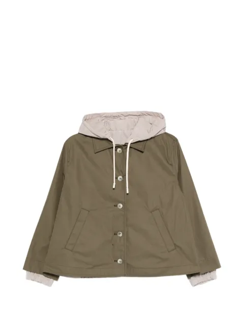 Herno hooded buttoned jacket