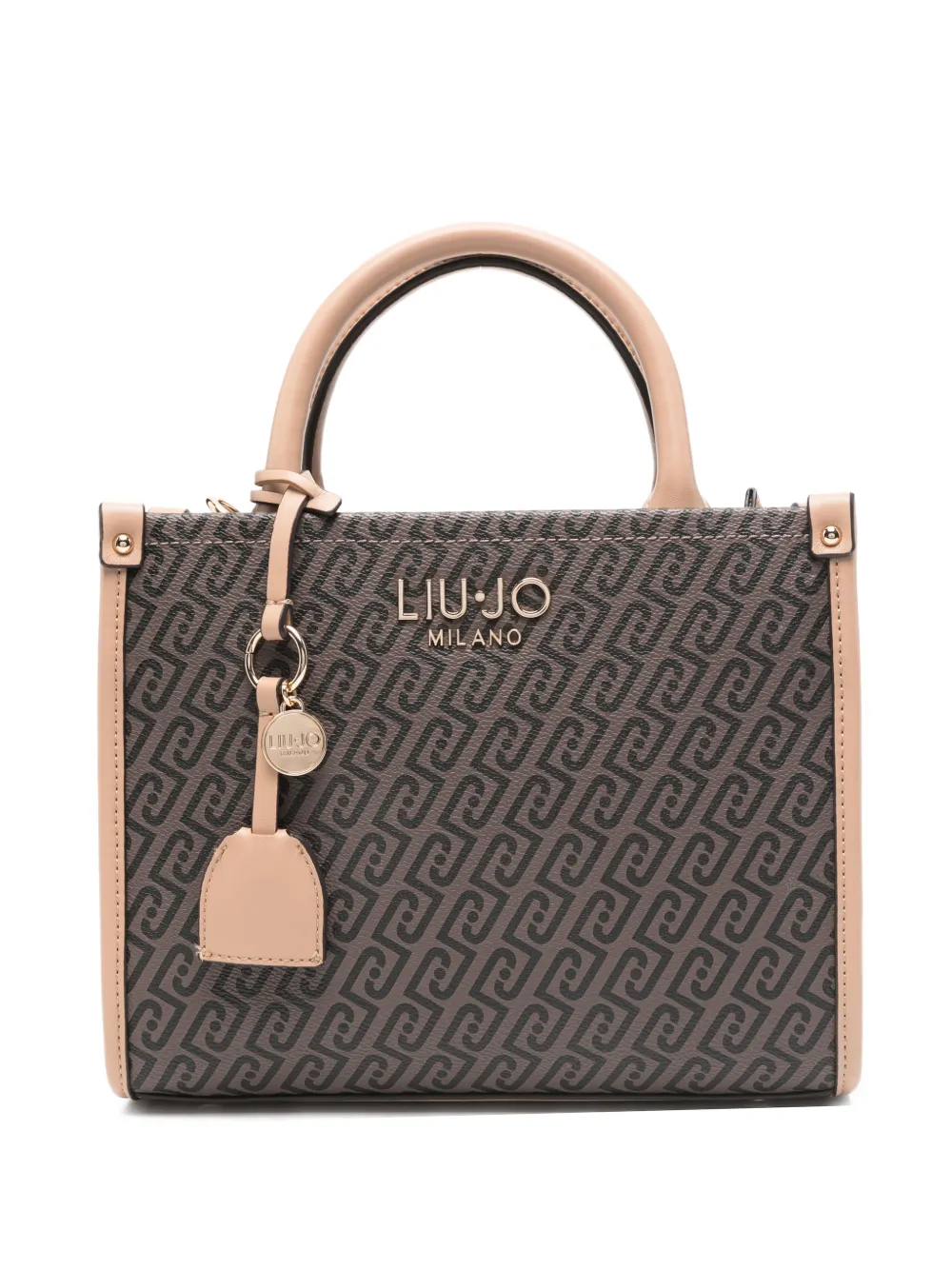 LIU JO Shopper mit Monogrammmuster - Braun