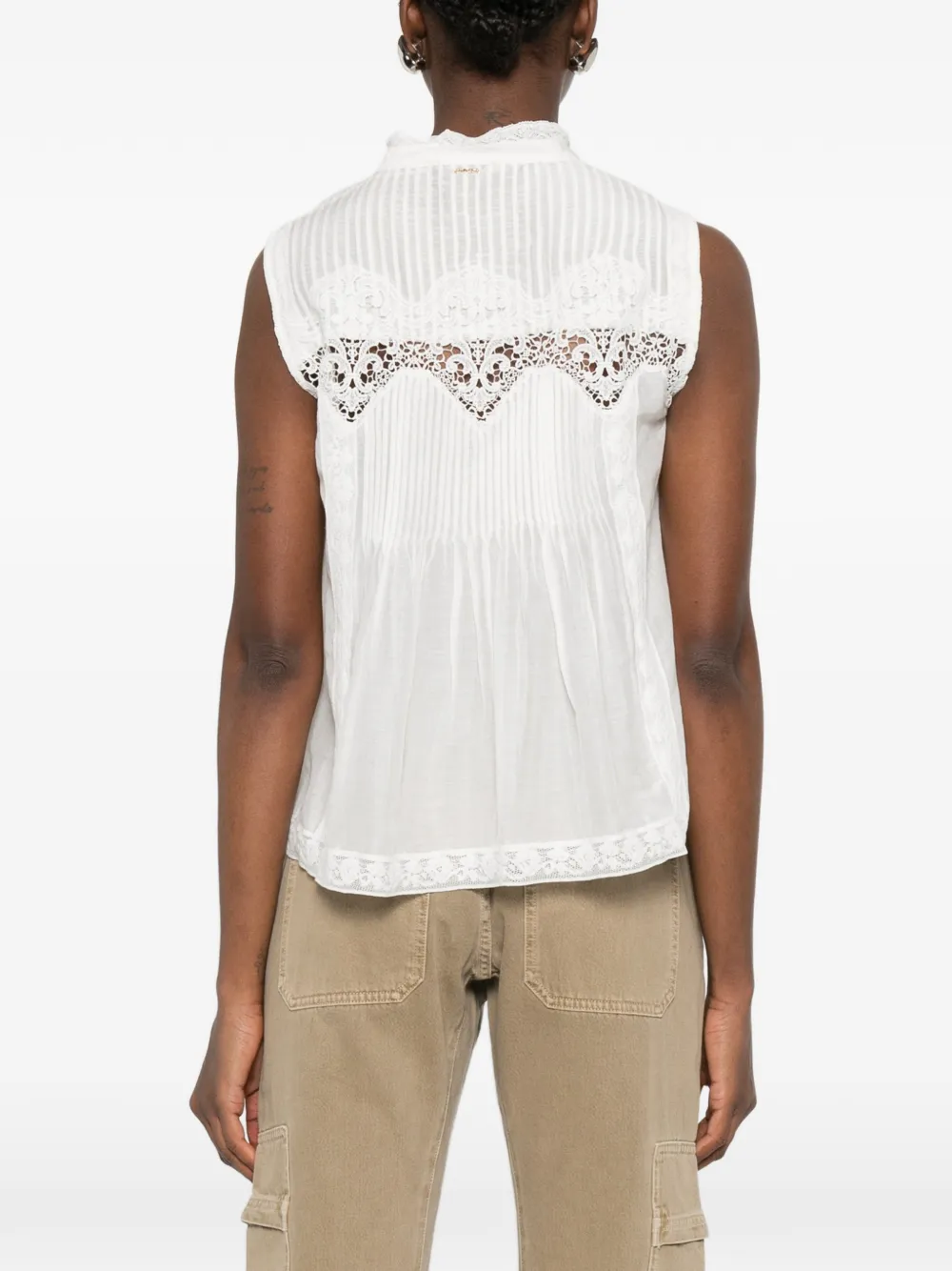 TWINSET Blouse met kanten detail Wit