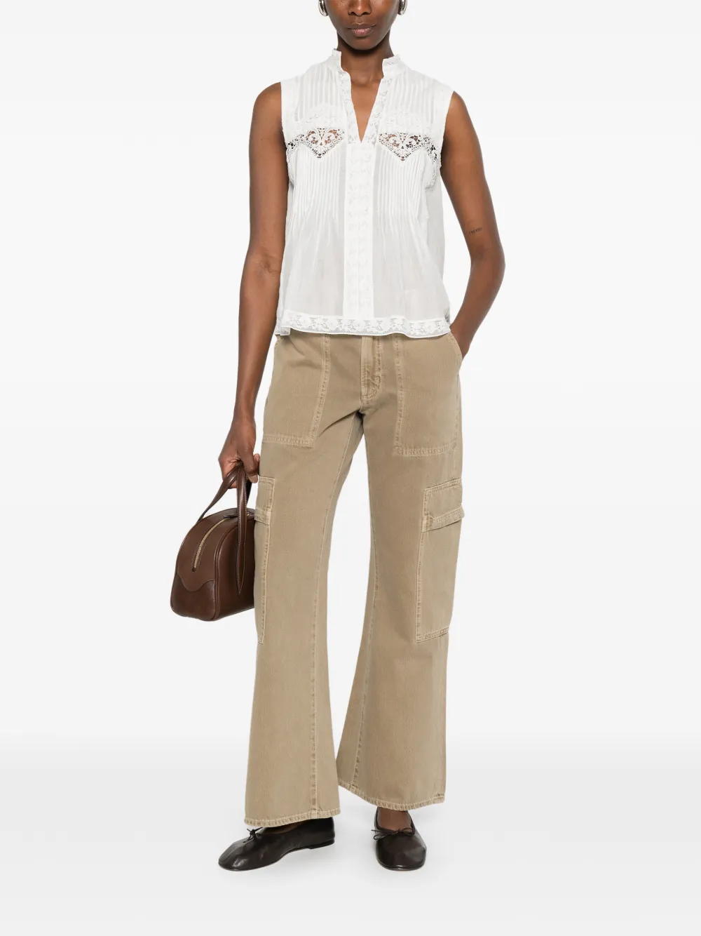 TWINSET Blouse met kanten detail Wit
