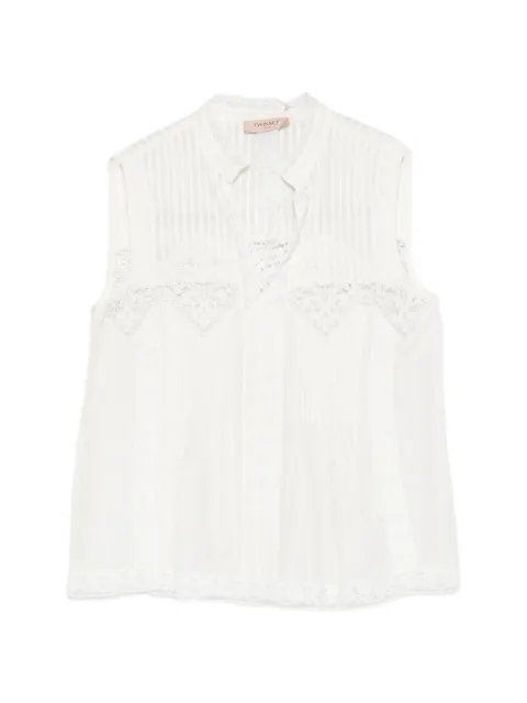 TWINSET blusa con detalles de encaje