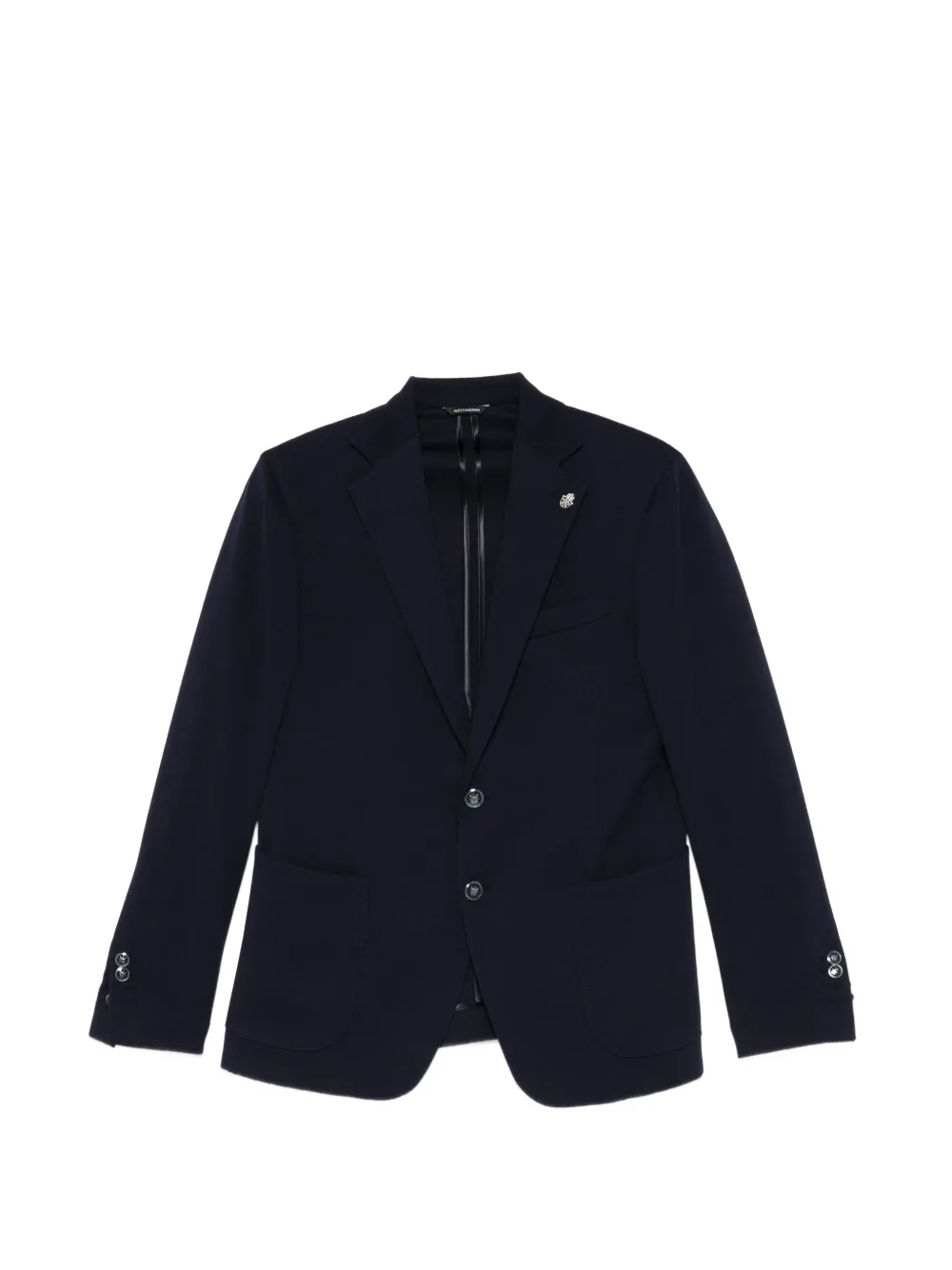 Daniele Alessandrini lapel pin jacket - Blu