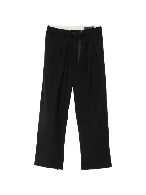 White Sand belted pleated trousers