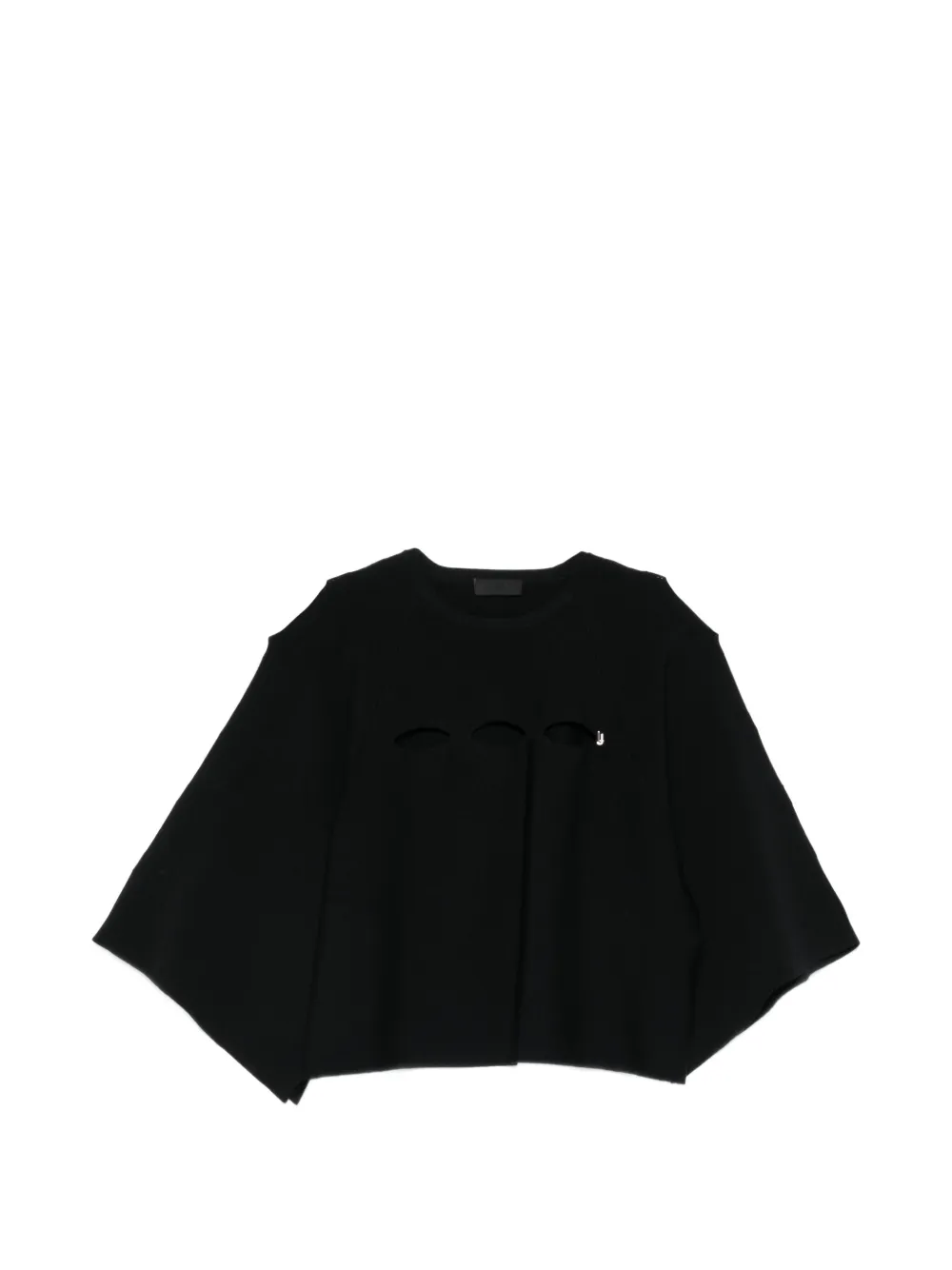 LIU JO cutout sleeve blouse - Nero