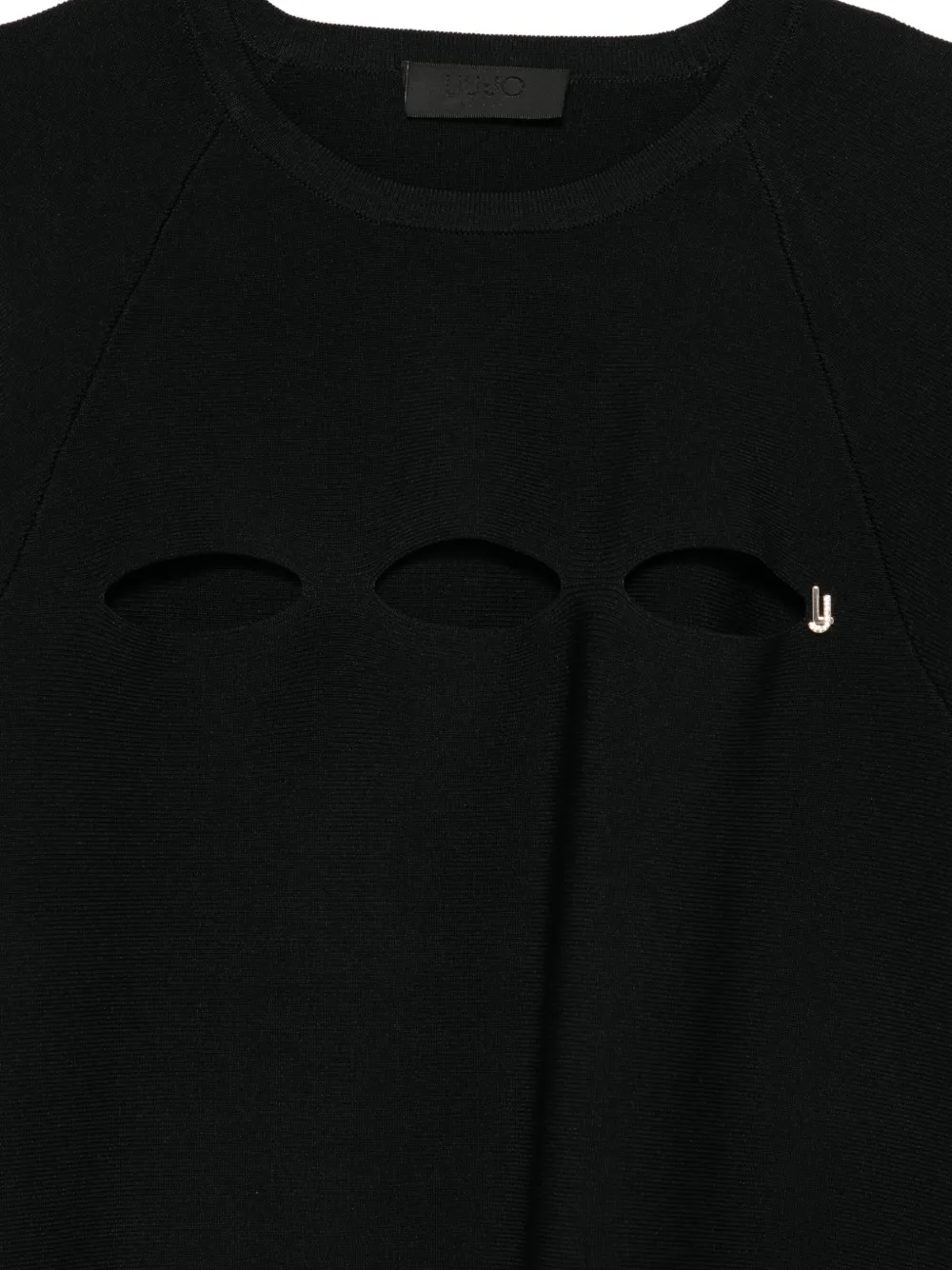  Liu Jo Cutout Sleeve Blouse - Black 