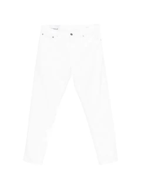 DONDUP logo-detail straight-leg cotton jeans