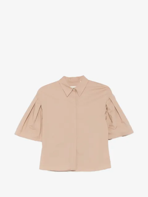 Xacus Ellery pleated-sleeve shirt