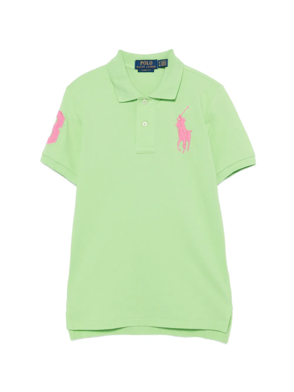 POLO RALPH LAUREN KIDS Big Pony piqué polo shirt - Verde