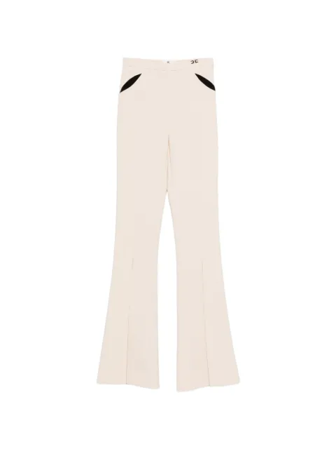 Elisabetta Franchi pantalones acampanados con logo