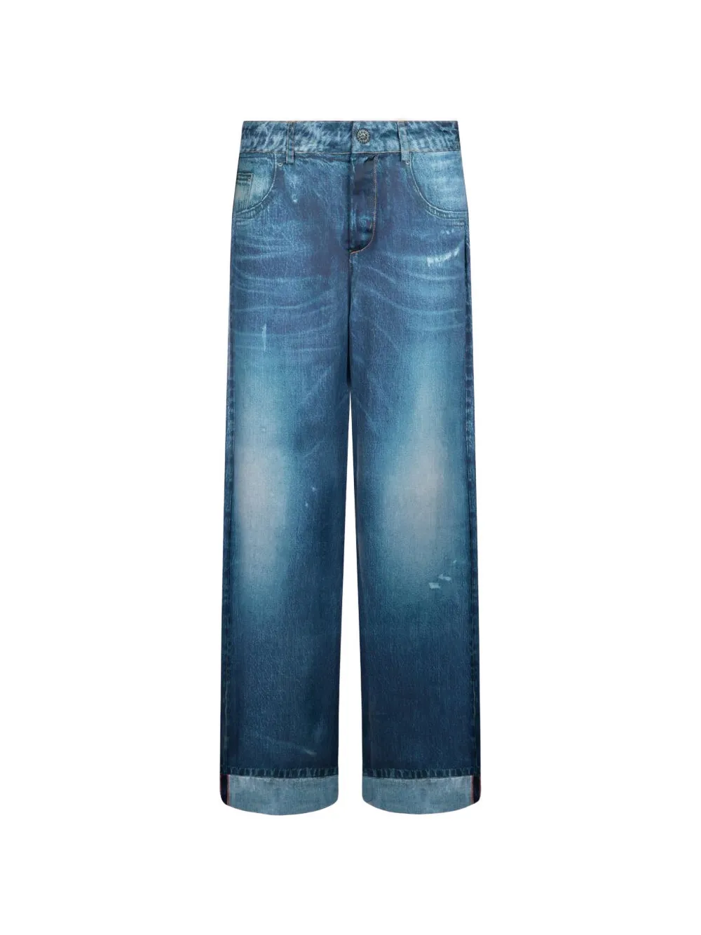 LIU JO Broek met digitale print Blauw