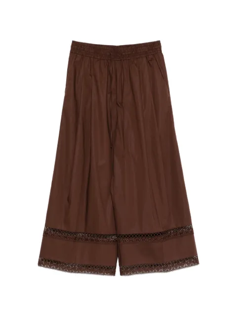 TWINSET lace trim trousers