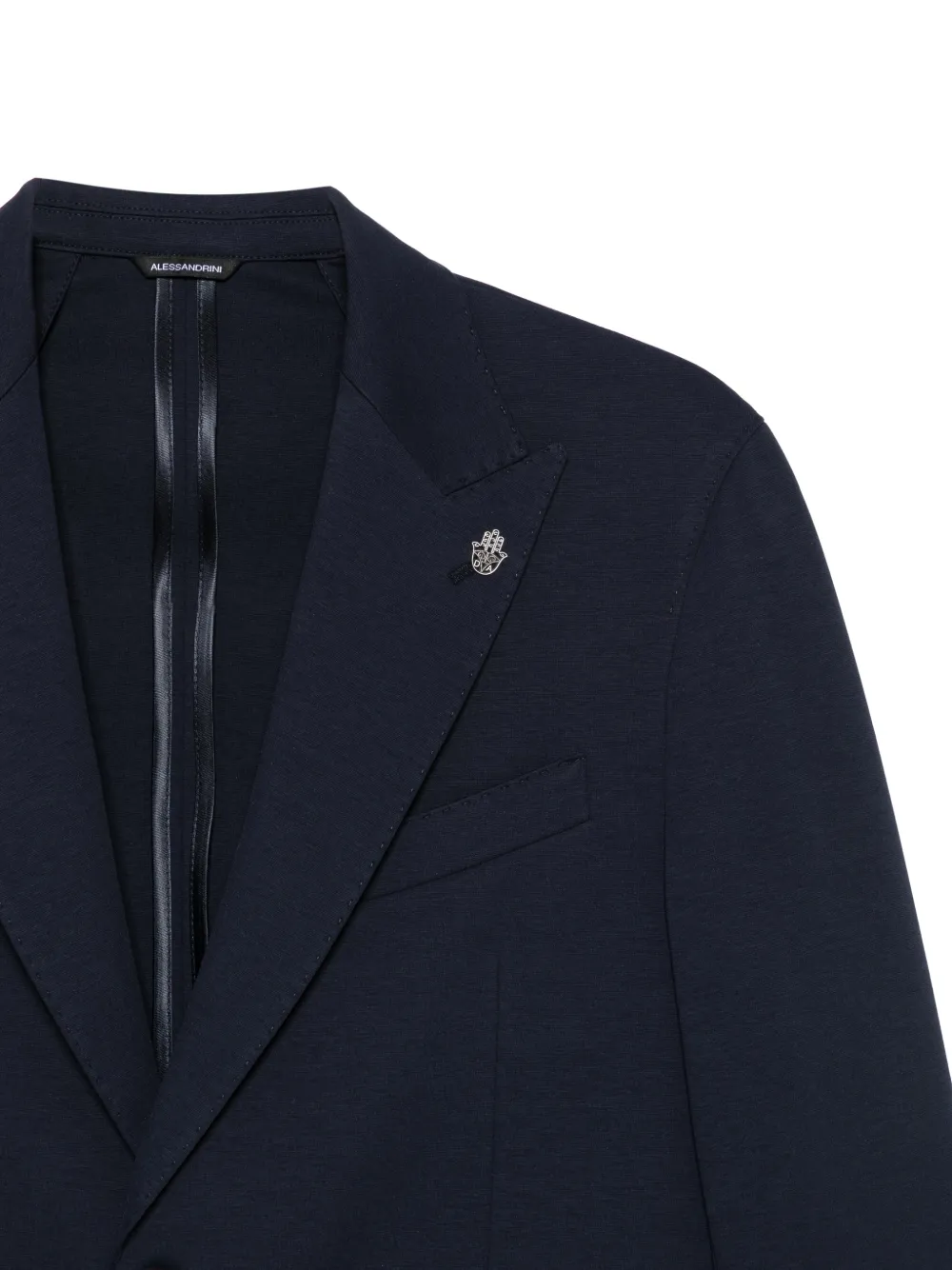 Daniele Alessandrini Peak-lapel Patch-pockets Blazer In Blue