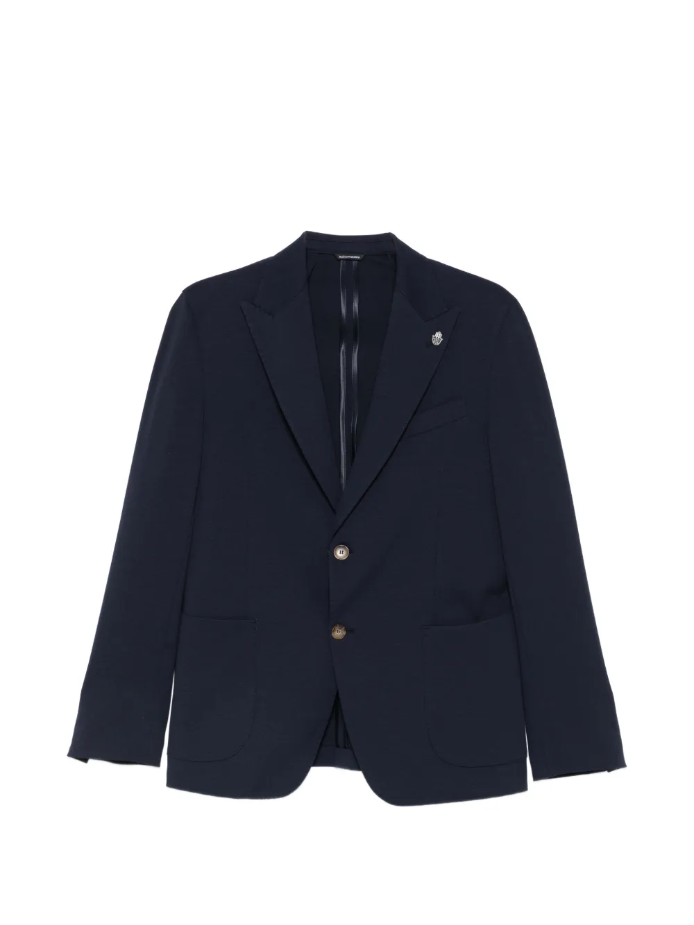 Daniele Alessandrini peak-lapel patch-pockets blazer - Blu