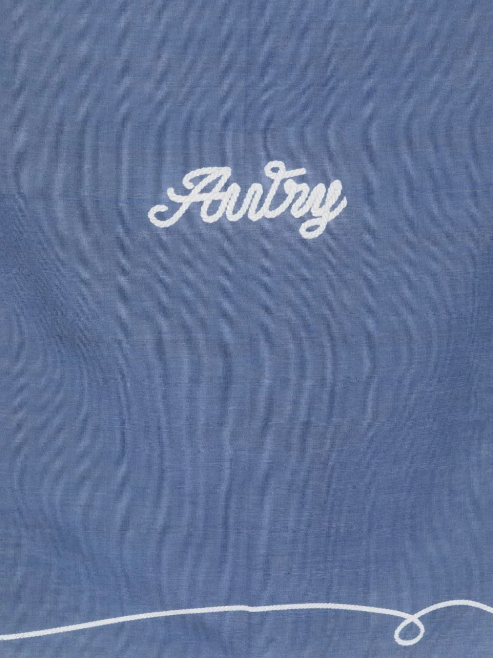 Autry Sjaal met gestikt logo Blauw