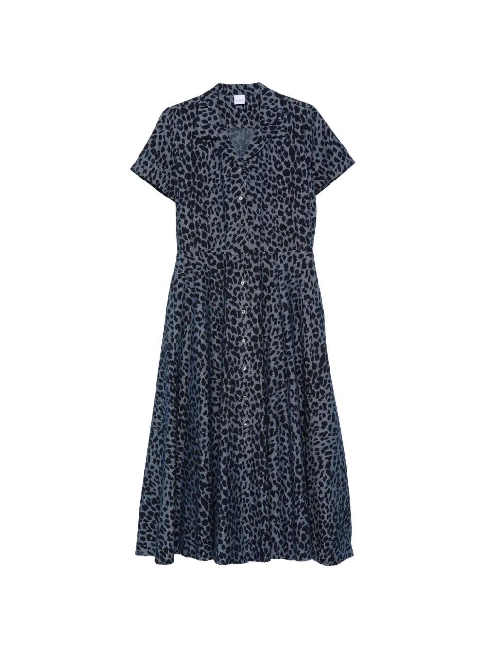 ASPESI animal-print midi dress - Blu
