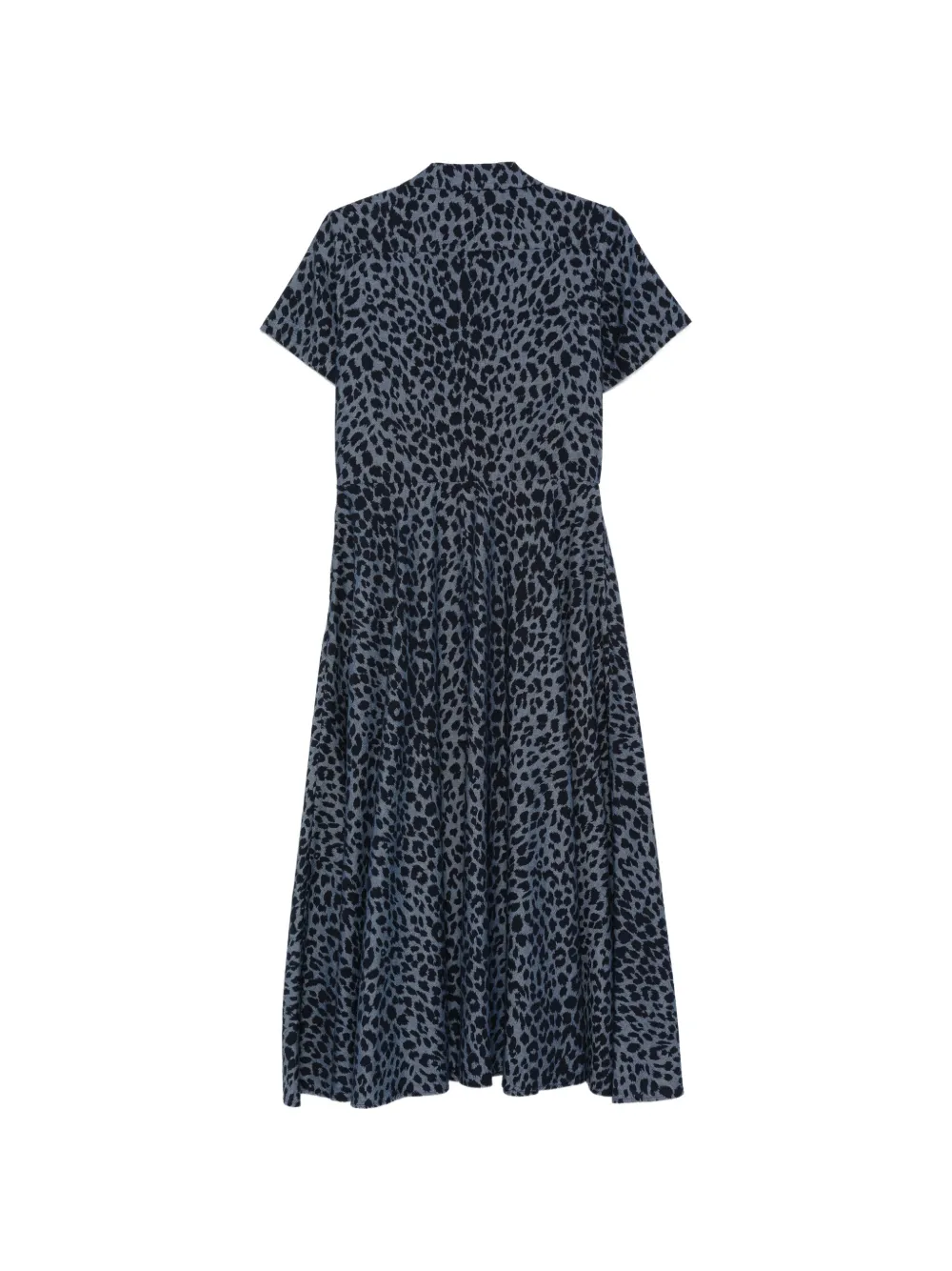  Aspesi Animal-print Midi Dress - Blue 