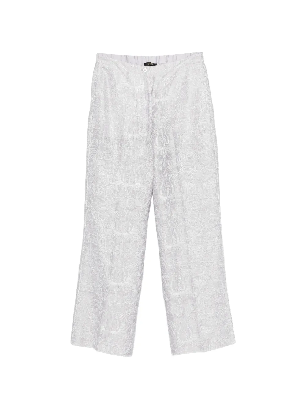 Seventy Embroidered Trousers In White