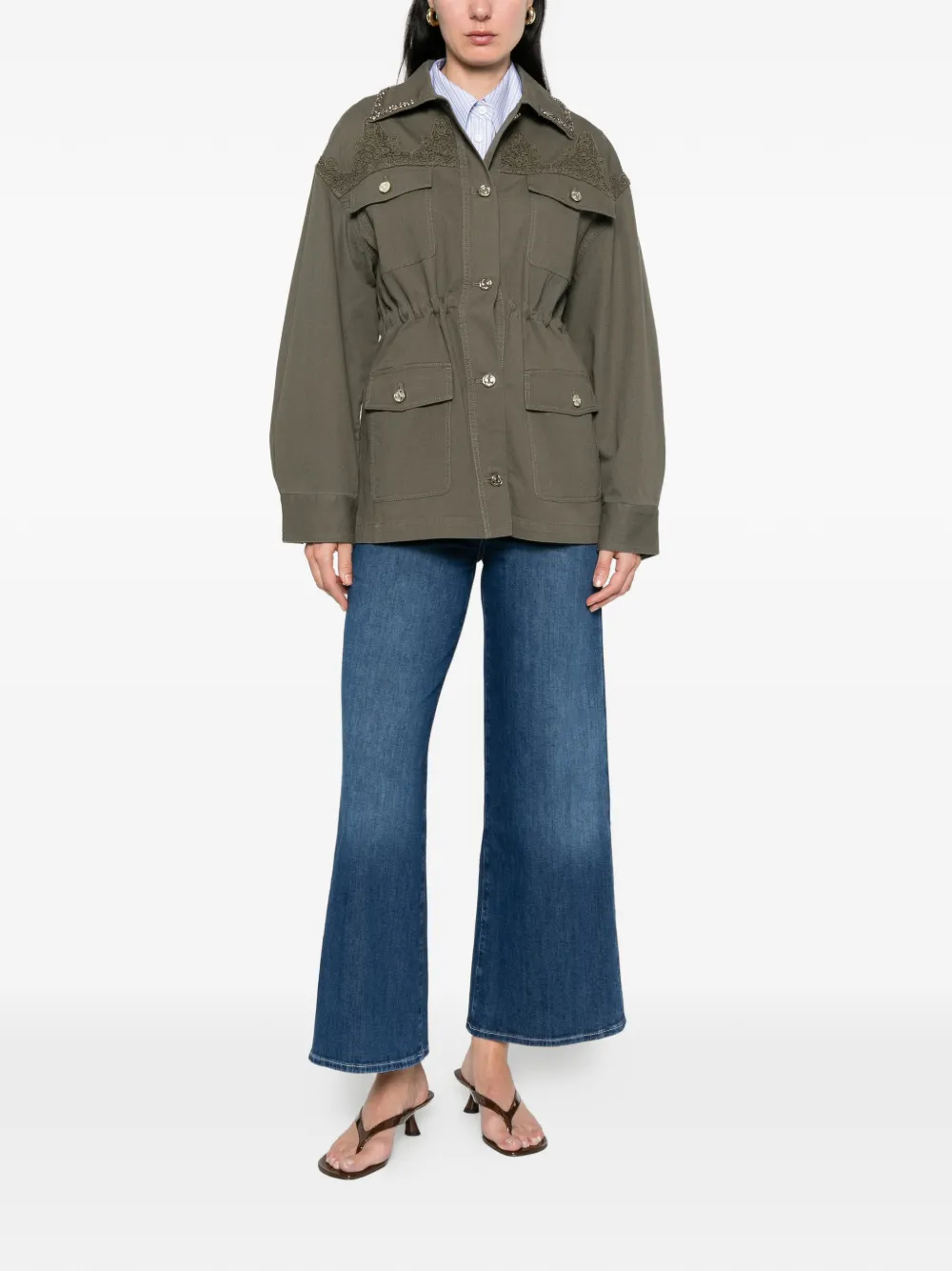  Liu Jo Embellished Jacket - Green 