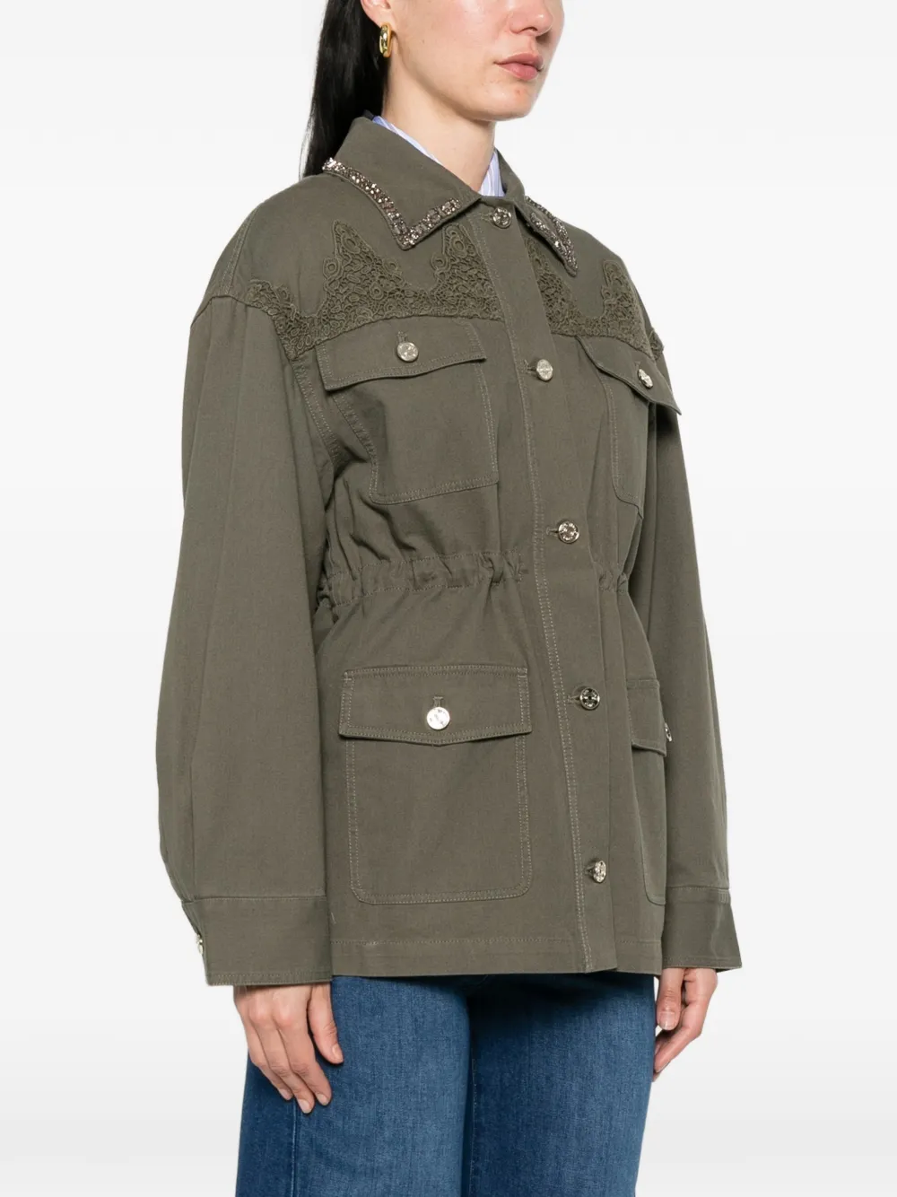  Liu Jo Embellished Jacket - Green 