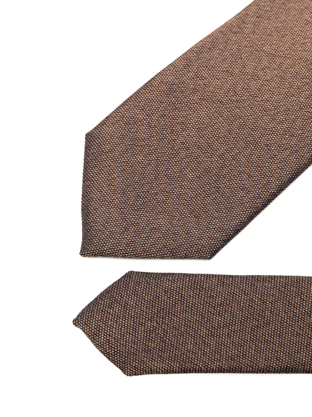  Corneliani Corbata Con Extremo En Punta - Marrón 