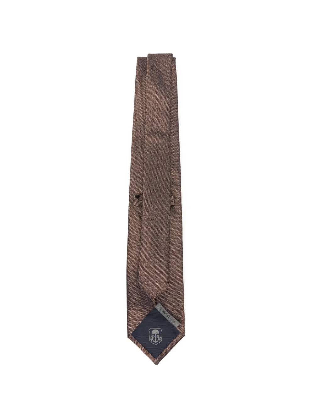  Corneliani Corbata Con Extremo En Punta - Marrón 