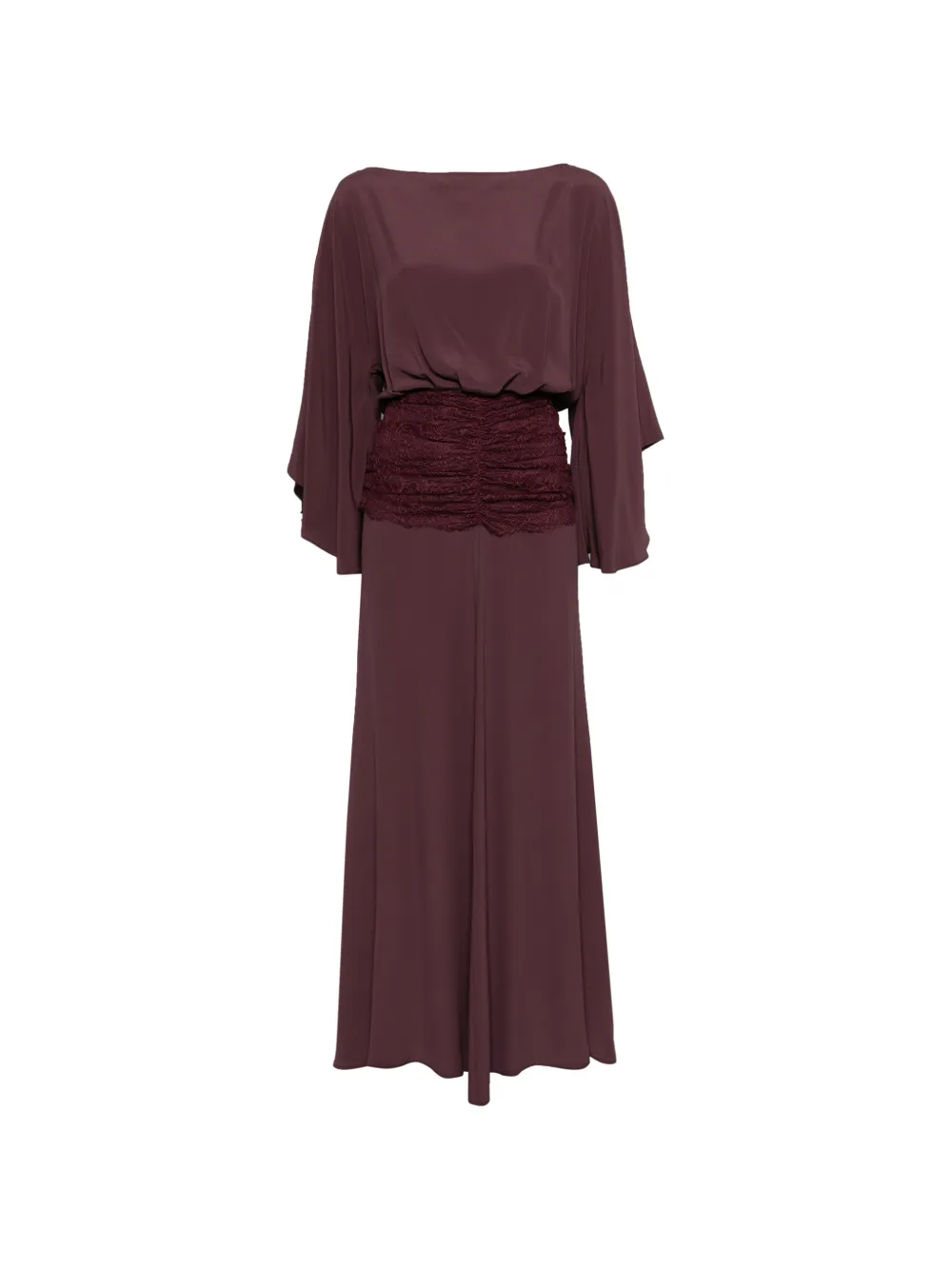 PINKO gathered maxi dress - Rosso