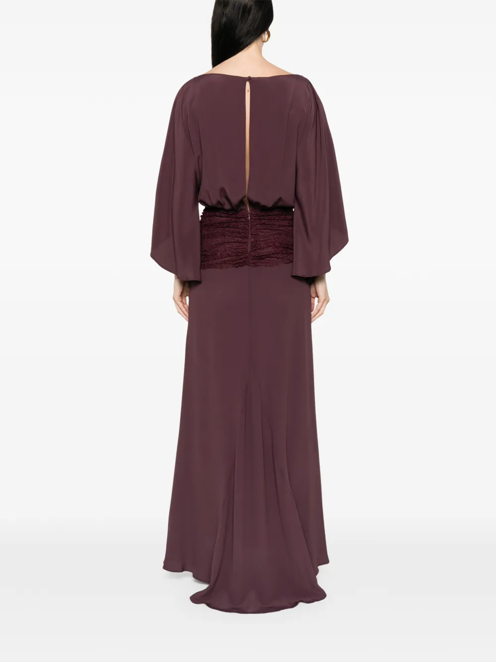 PINKO Gesmockte maxi-jurk Rood