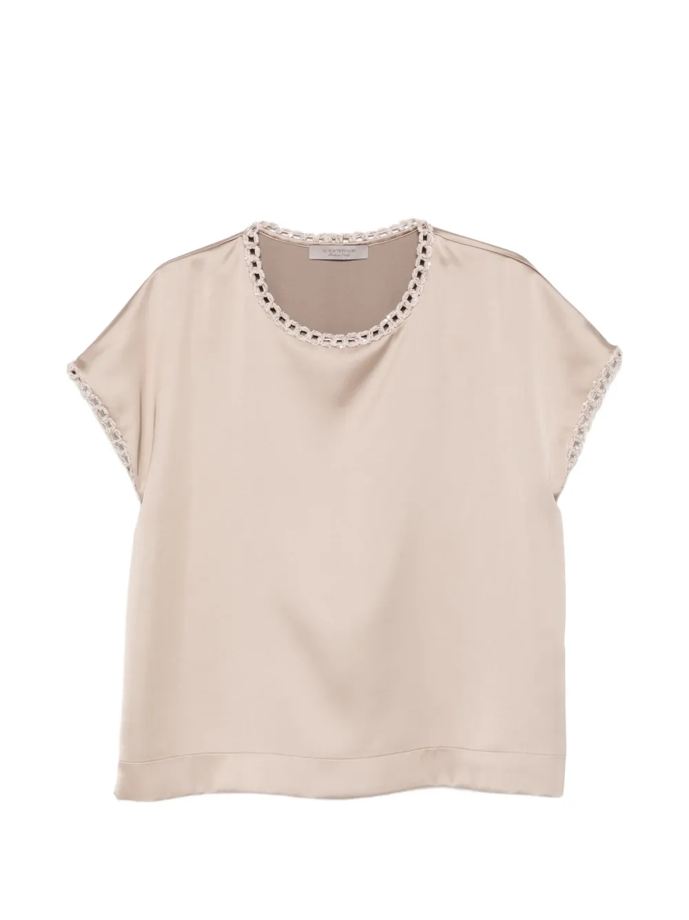 D.Exterior round-neck blouse - Toni neutri