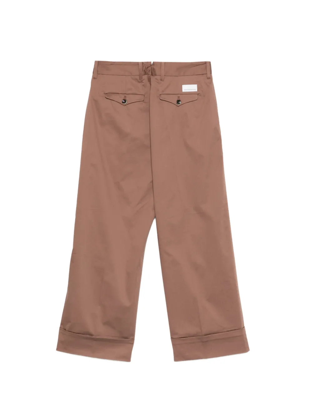 Nine In The Morning Mina broek met omgeslagen pijpen Bruin