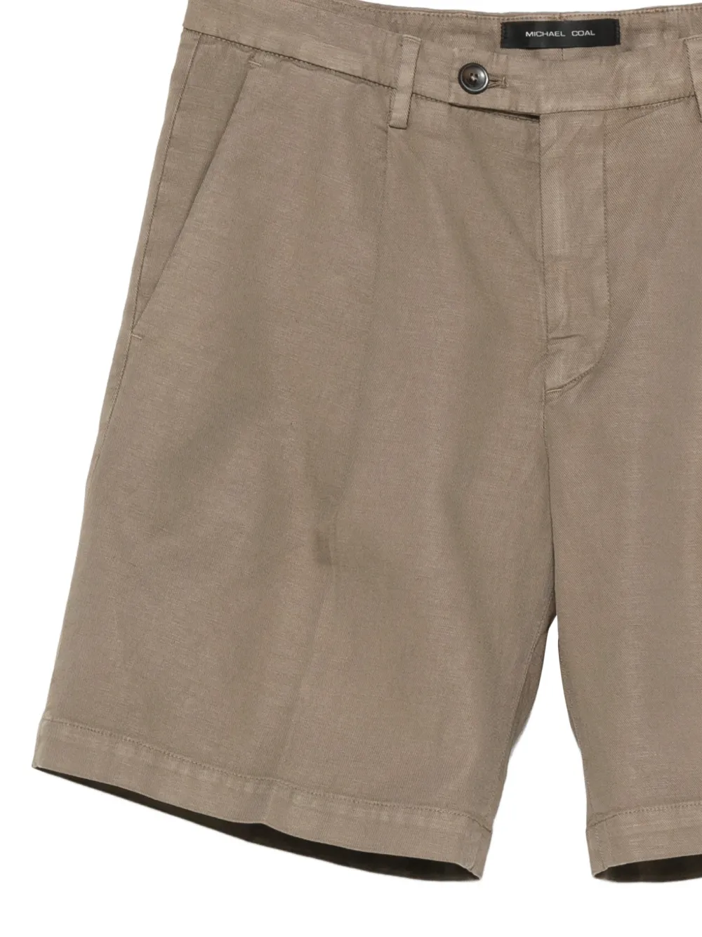 michael coal Harry chino shorts met plooien Beige