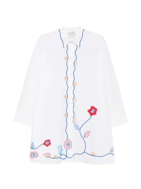 Forte Forte Broderie En Rêve mini shirt dress