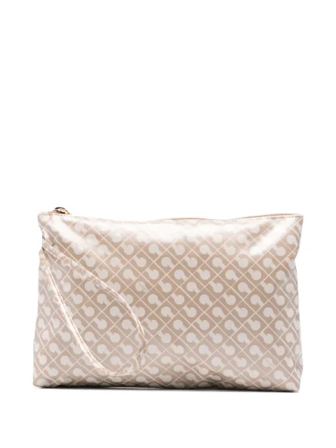 Gherardini large patterned zipped clutch bag