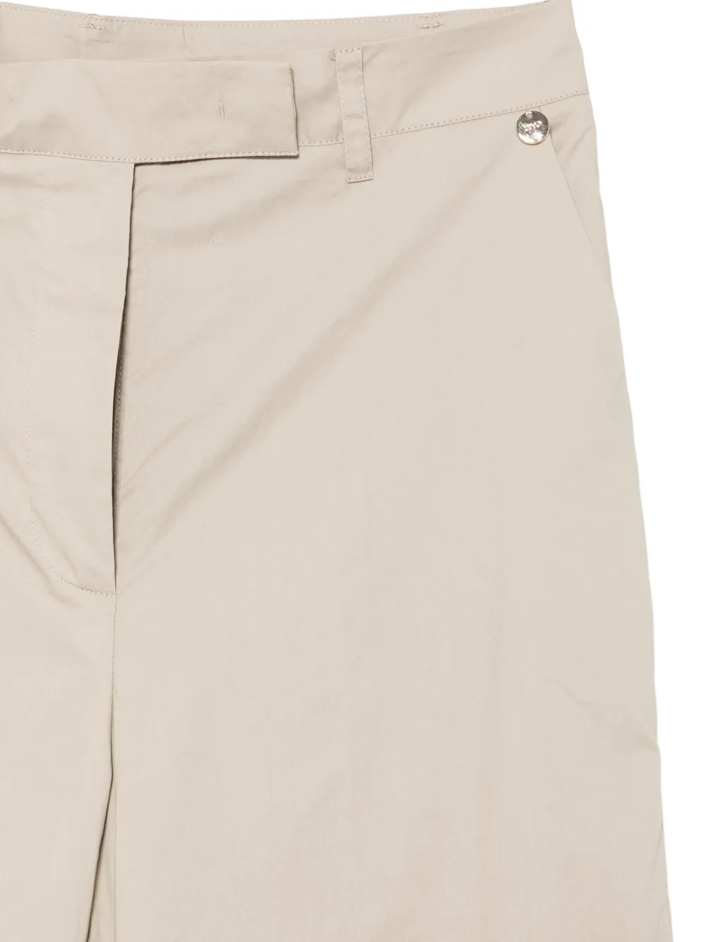 LIU JO Broek met logoplakkaat Beige