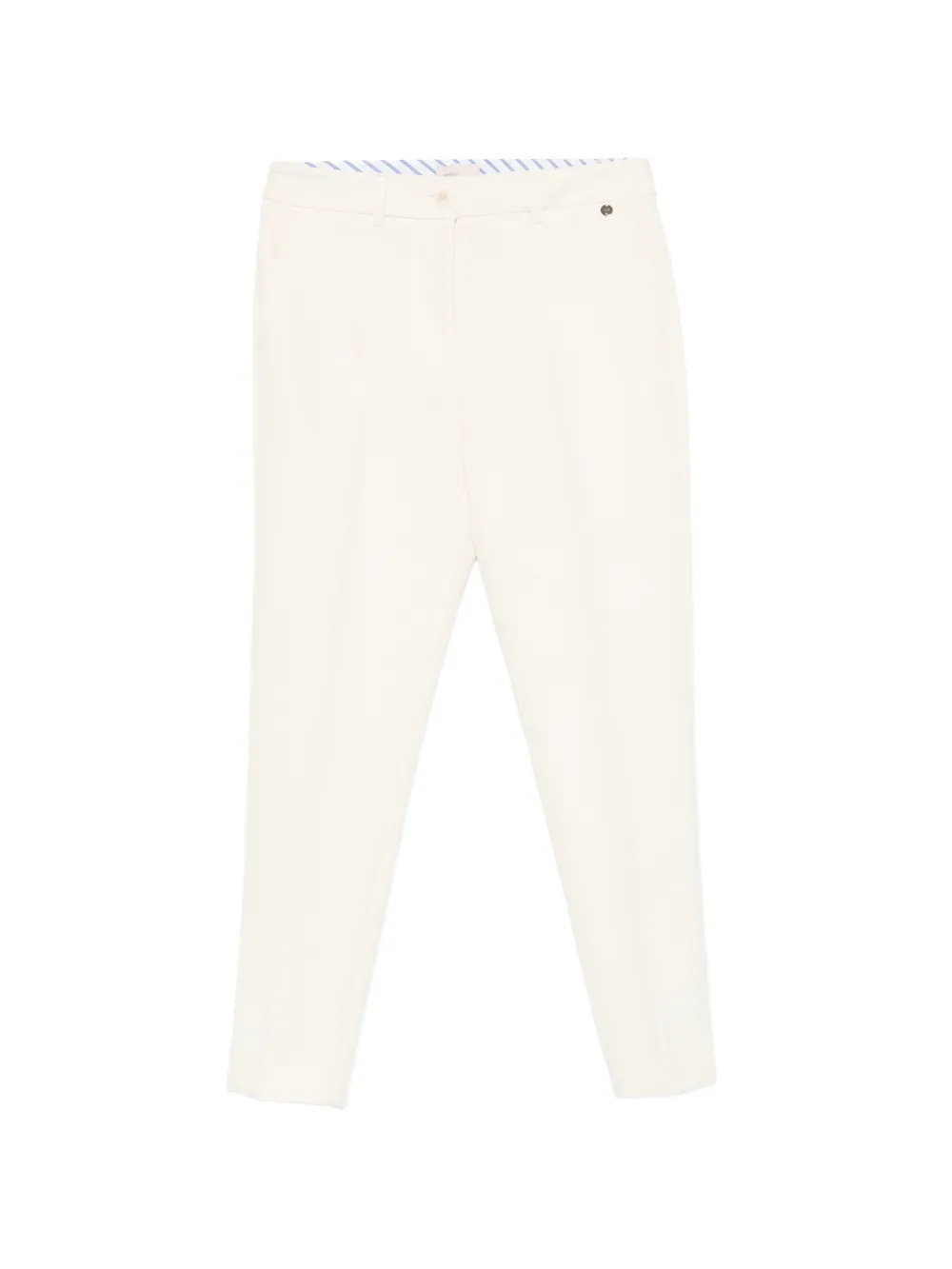 LIU JO logo-plaque trousers - Toni neutri