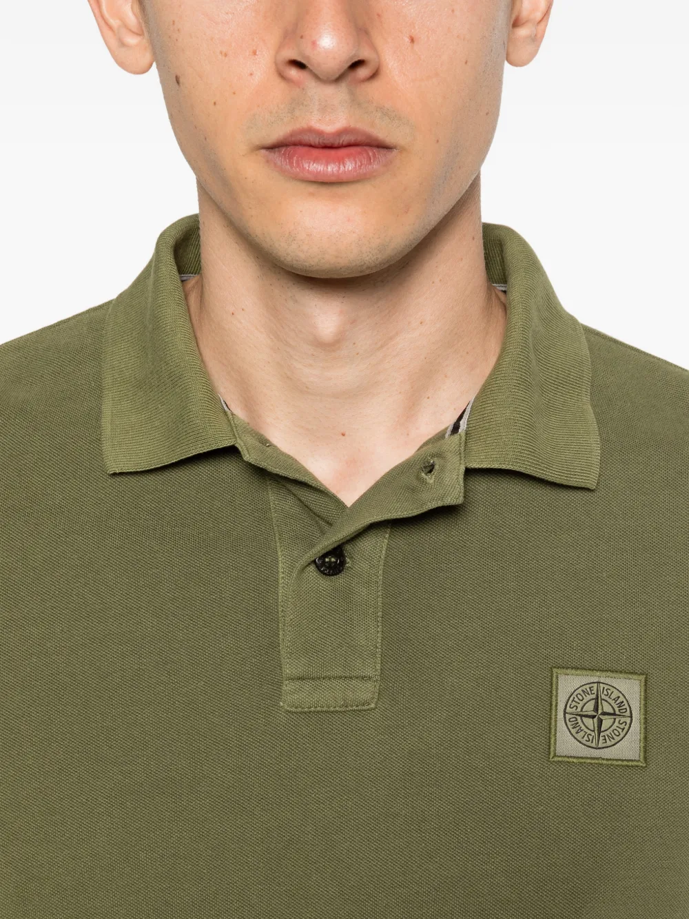 Stone Island Poloshirt met print Groen