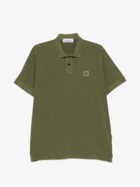 Stone Island 22002SC cotton piqué pigment dye polo shirt