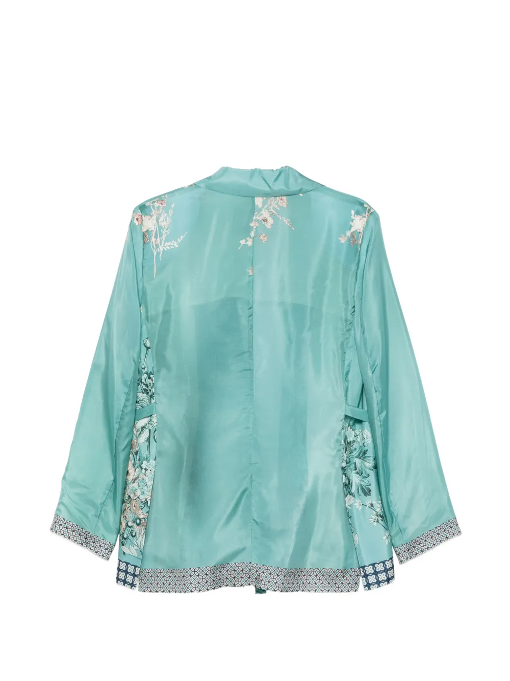 Seventy Floral-print Blazer - Blue 