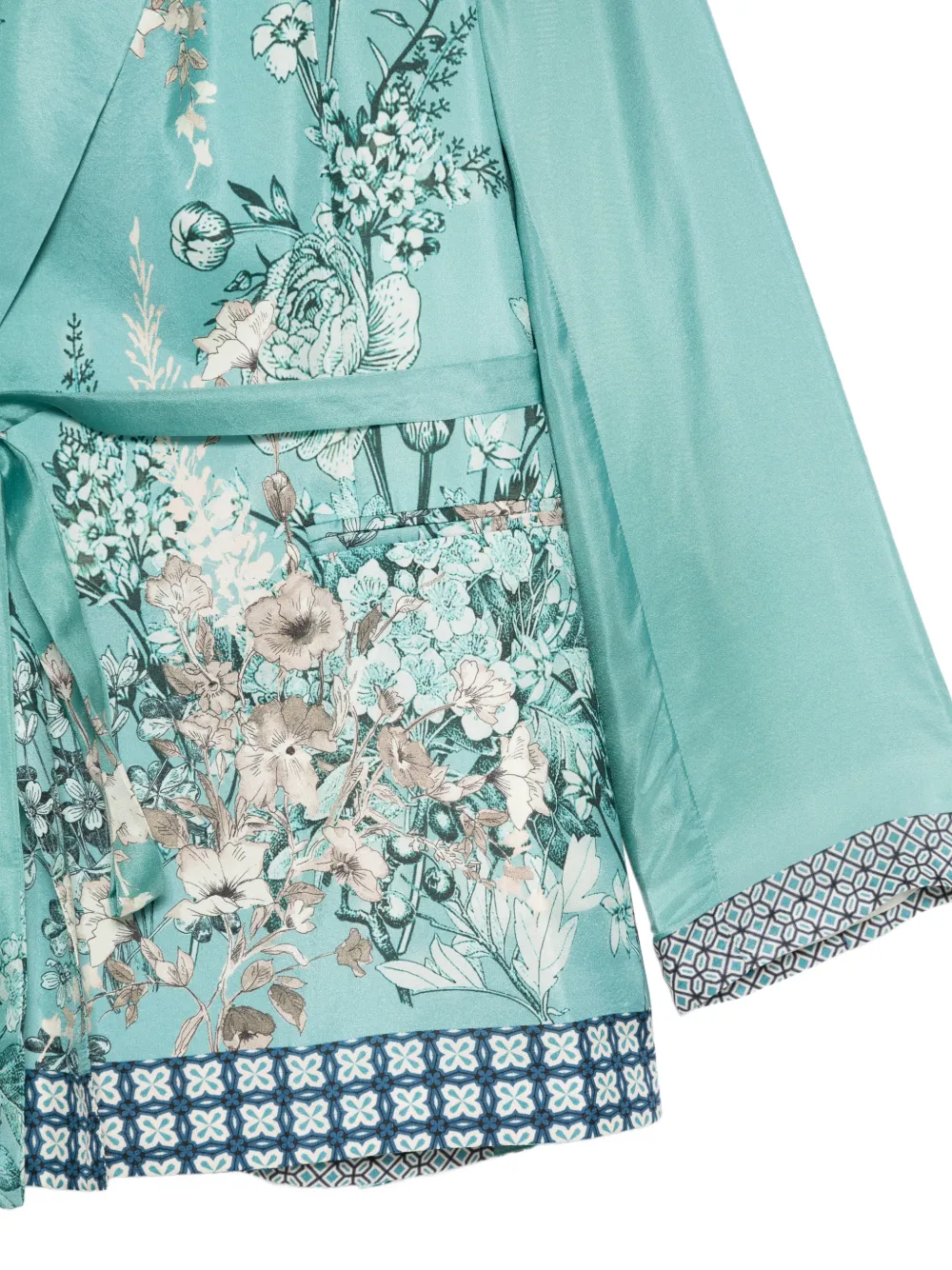  Seventy Floral-print Blazer - Blue 