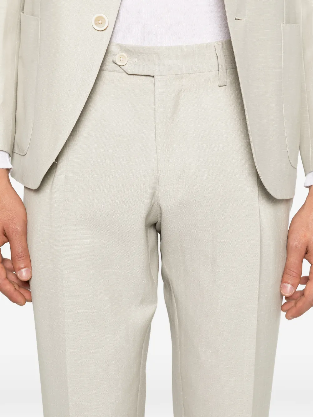 Lardini Pak met enkele rij knopen Beige