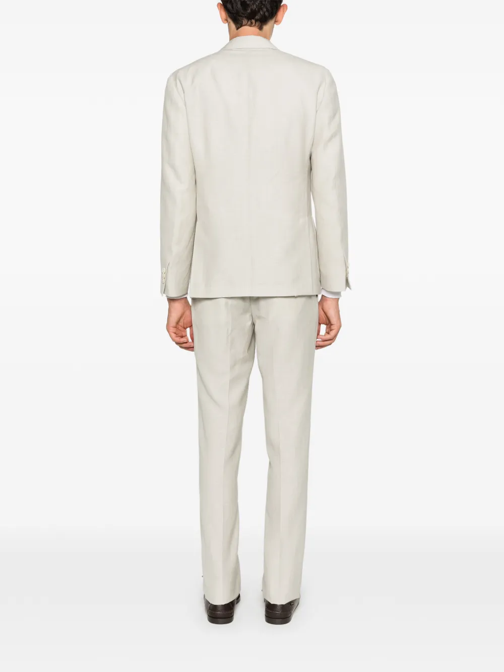  Lardini Notched-lapel Single-breasted Suit - Neutrals 