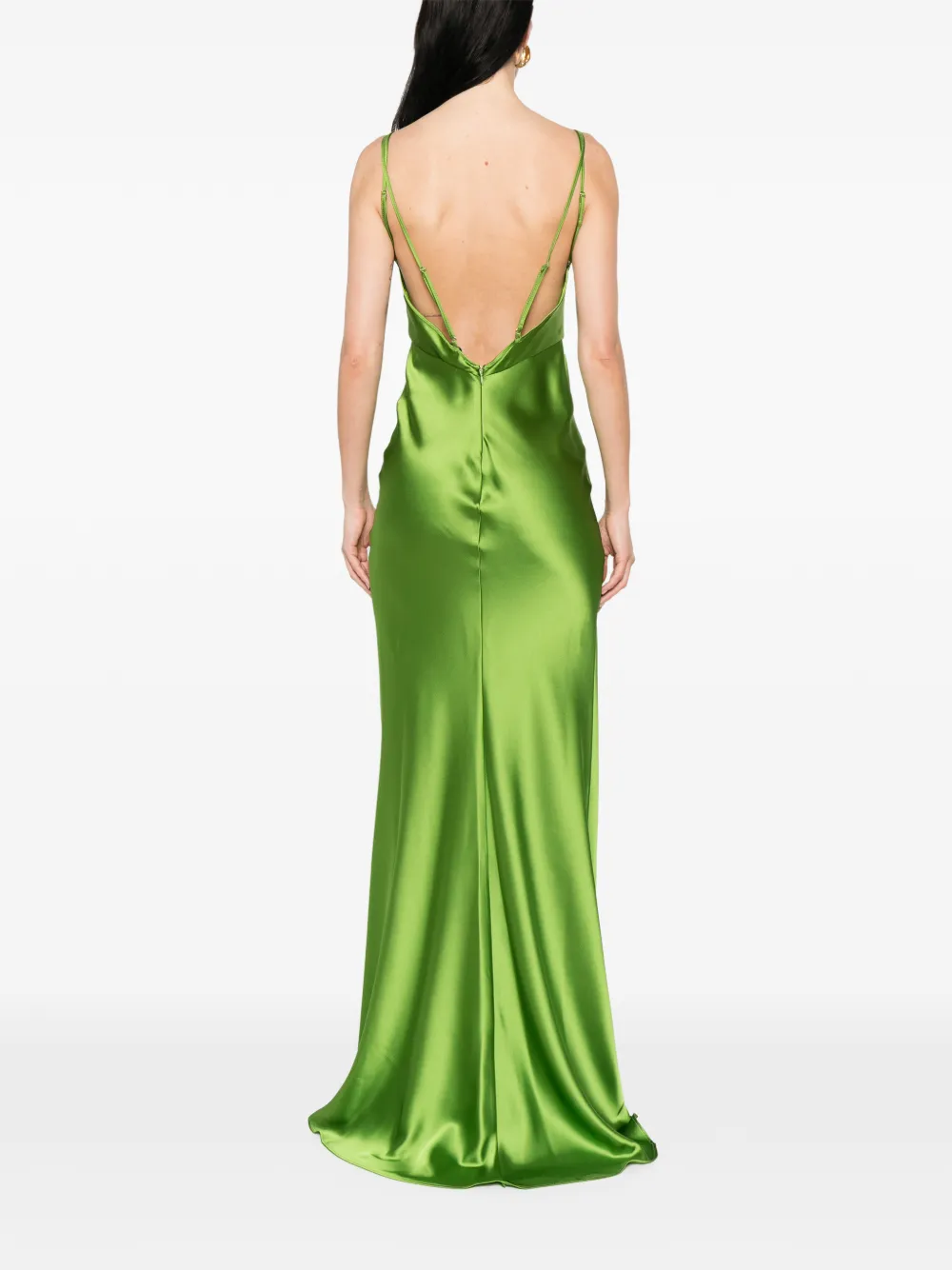 Elisabetta Franchi Mouwloze maxi-jurk Groen