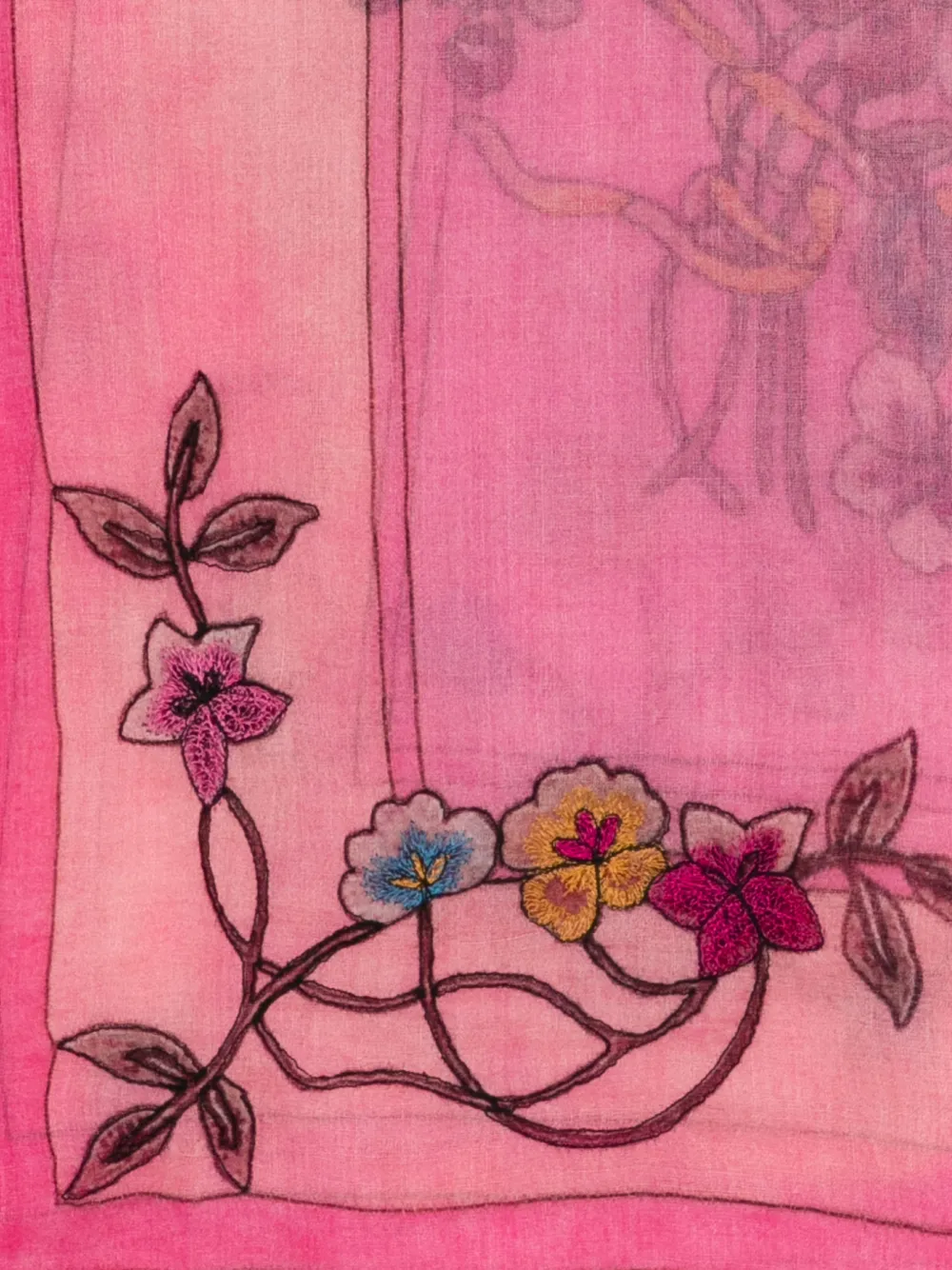 Faliero Sarti Floral Scarf | Pink | FARFETCH