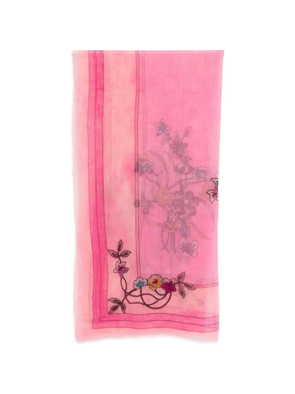Faliero Sarti floral scarf - Rosa