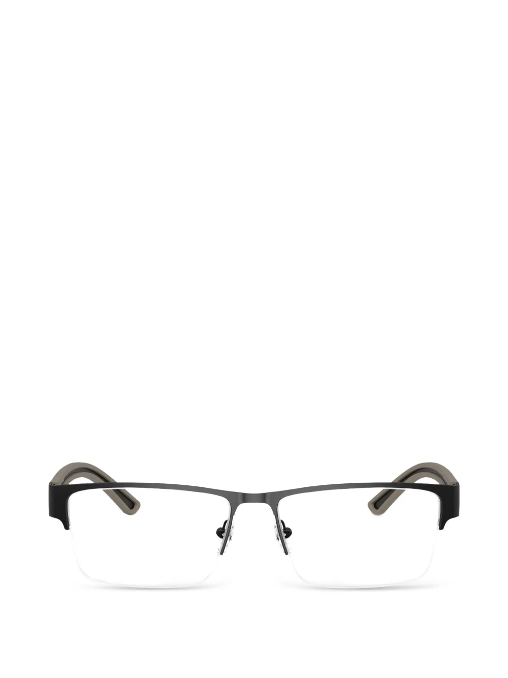 Emporio Armani rectangle-frame glasses - Nero