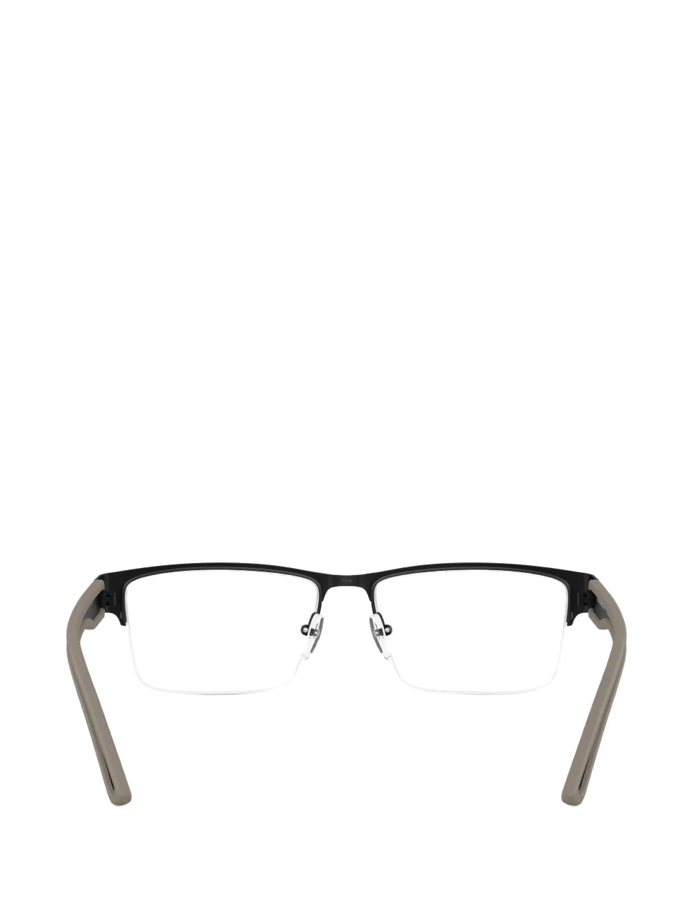 Emporio Armani Bril met rechthoekig montuur Zwart