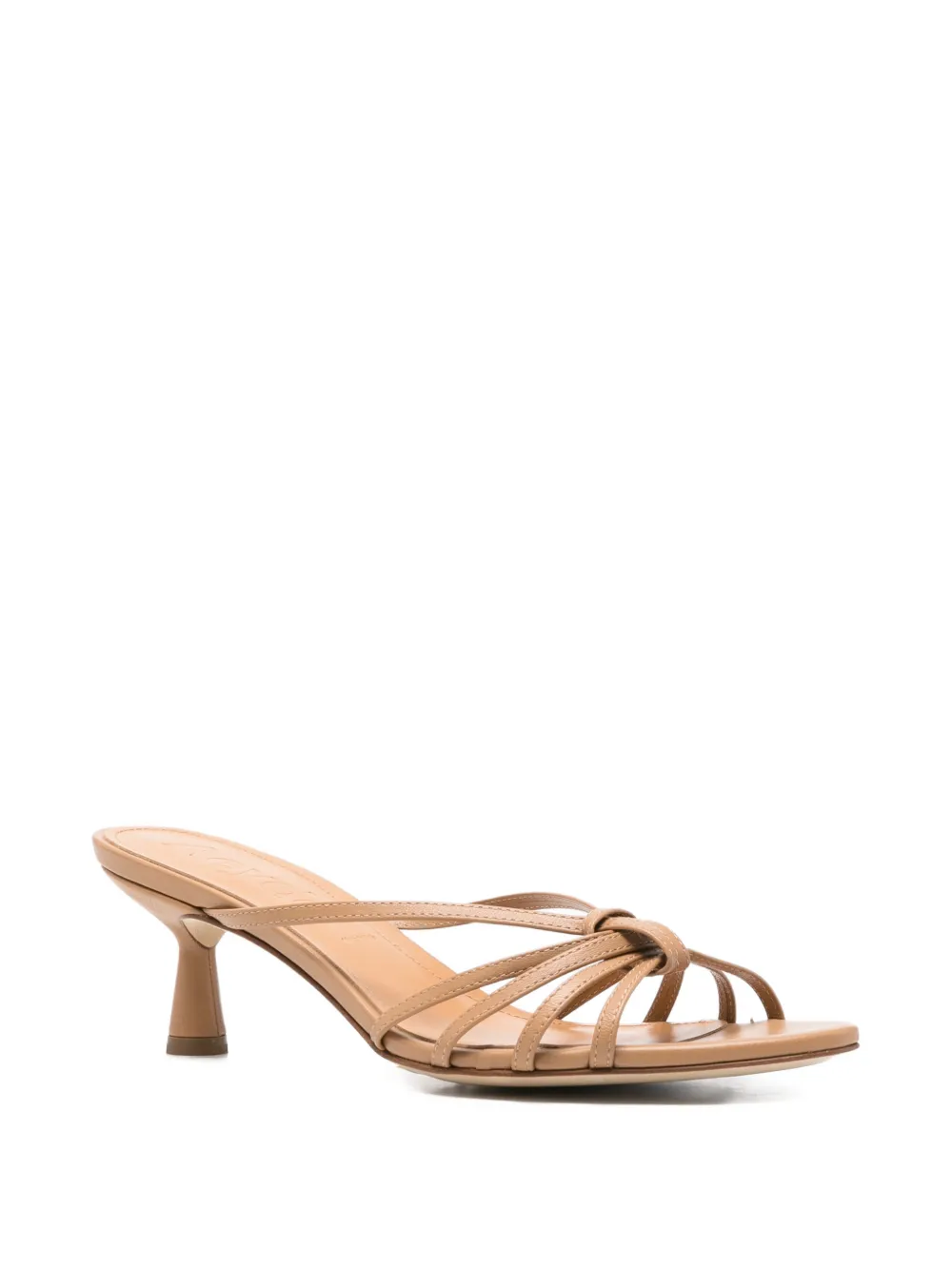 Aeyde Abby sandalen met geknoopt bandje Beige