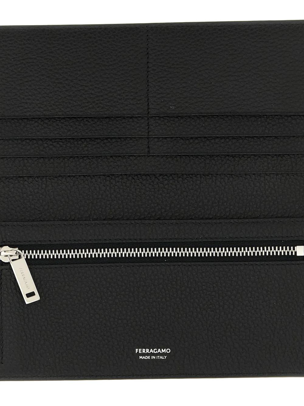  Ferragamo Embossed-logo Wallet - Black 