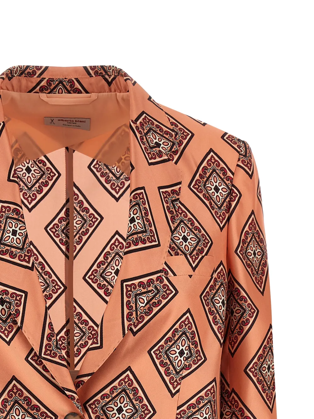  Alberto Biani Patterned Blazer - Orange 