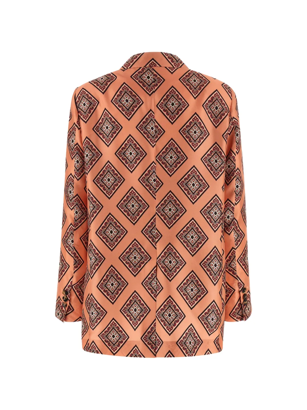  Alberto Biani Patterned Blazer - Orange 